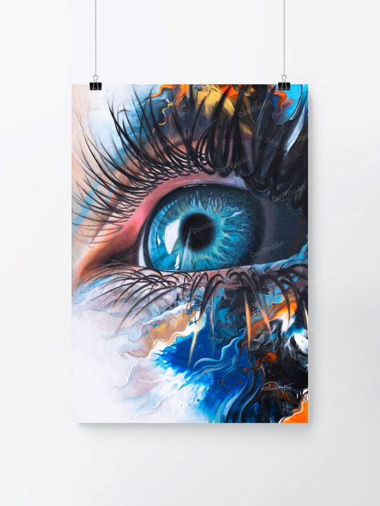 Blue Eye (Kunstdruck)